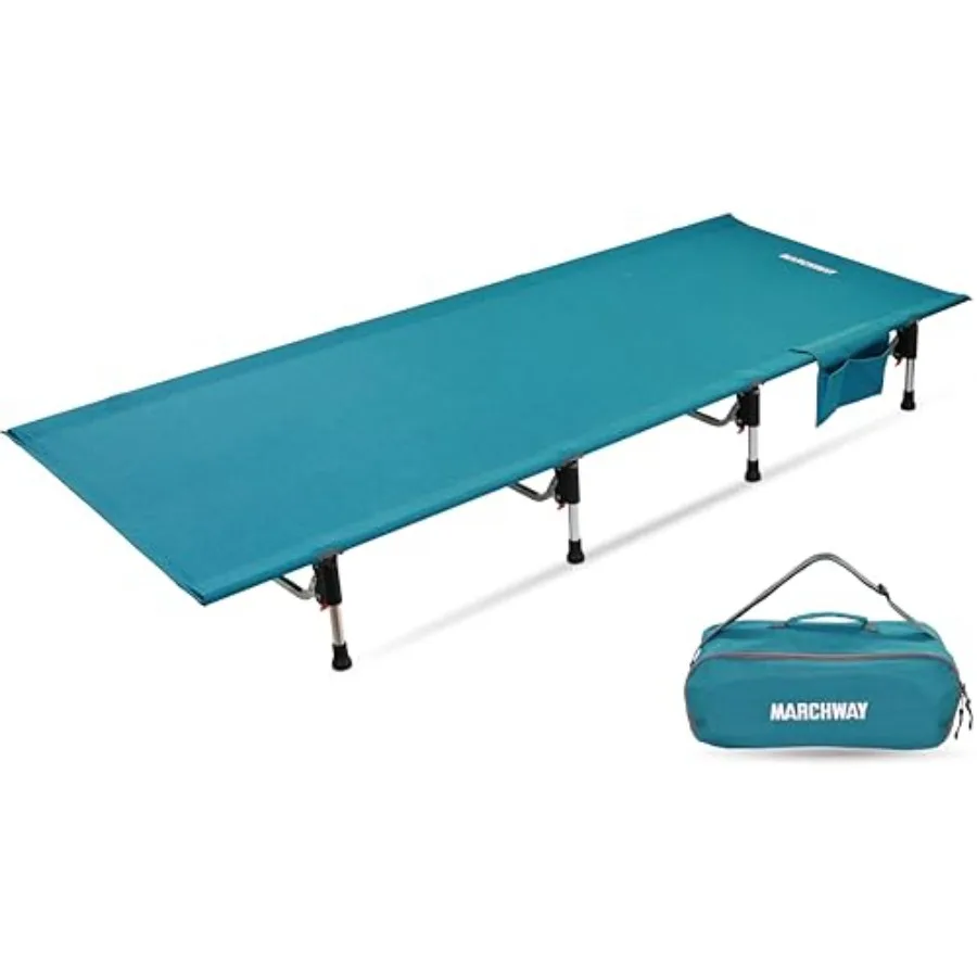 

Lightweight Folding Tent Camping Cot Bed with Lever Lock, Easy Setup Portable Compact for Outdoor Travel, Hunting, Hiking, Moto
