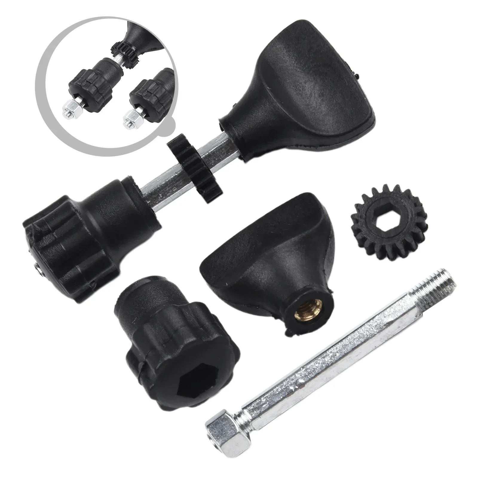 2PCS Electric Trimmer Base Gear Screw Wooden Router Base Trimming Milling Machine Electric Trimmer Machine Base Gear Screw