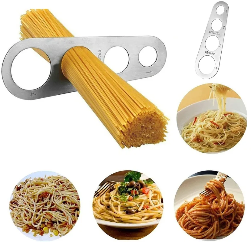 Edelstahl Spaghetti Messwerkzeug Pasta Messwerkzeug Küchenhelfer akcesoria kuchenne medidor de fideos