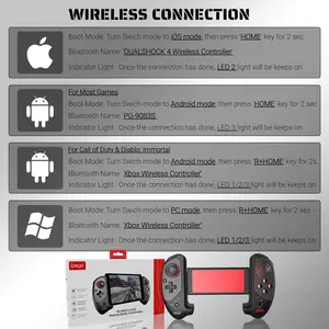 Ipega-PG - 9083S Denetleyici oyunu kablosuz Bluetooth Gamepad, Joystick, iOS için banfilm uygulamaları, Android Telefon, Tablet, TV Kutusu, PC 8 en çok satılanlar, ípega controller-durum 4