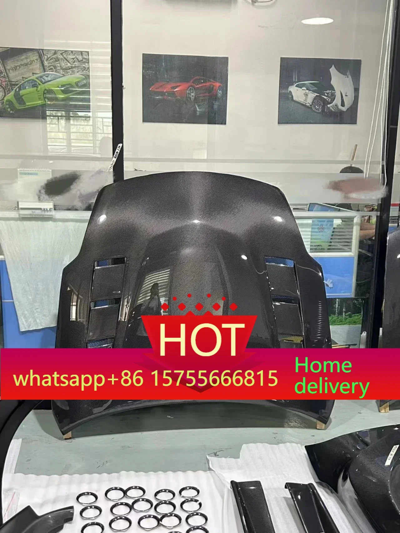 

Капот из карбона в стиле T-S для Nissan 350Z Z33 2006-2008 годов