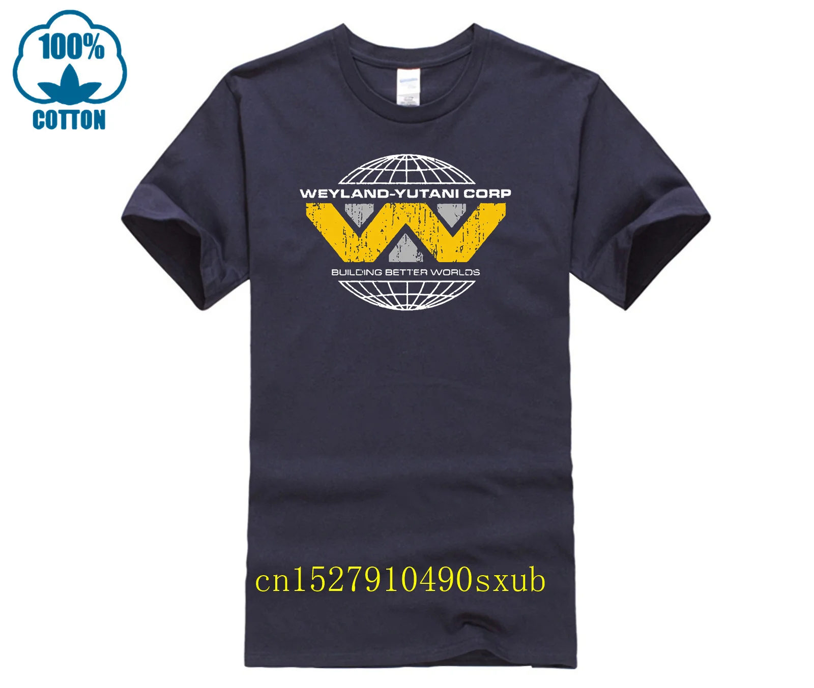 Weyland Yutini T Shirt 100% Cotton Alien Inspired Wey Yu Xenomorph Ripley Cheap Price 100 % Cotton T Shirts Top Tees