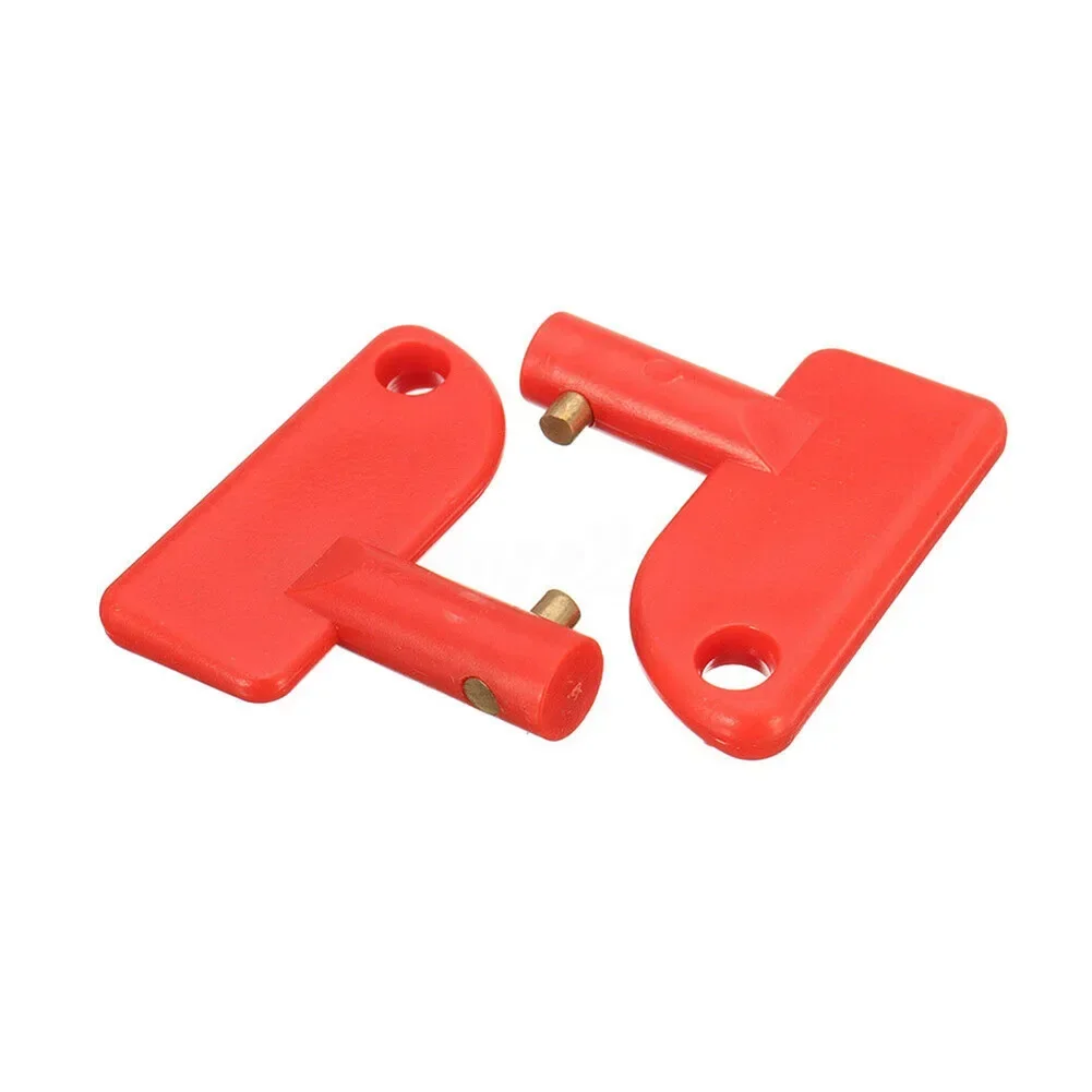 2 Pcs Plastic Spare Keys Mini Battery Cut Off Kill Isolator Switch Spare Keys For Auto Boat Truck Marine