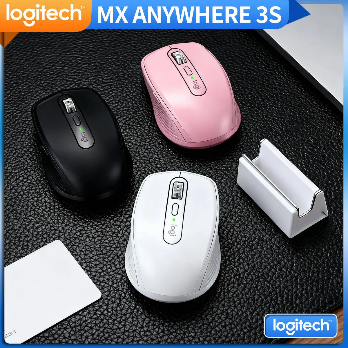 

Logitech MX Anywhere 3S Wireless Dual Mode Mouse Long Battery Life 4000DPI Precision for Travel Office Business