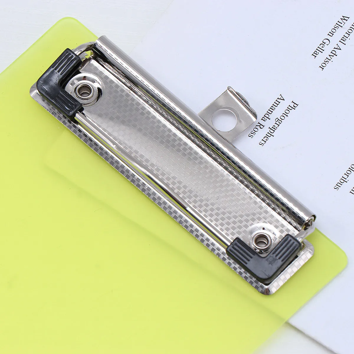 

6Pcs Vibrant Plastic Clipboard Set Lightweight Sturdy Profile Clipboard with Paper Holder Edge and Hanging Loop for Students