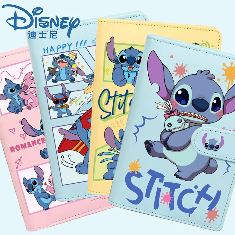 Disney A6 Loose Leaf Notebook Cute Stitch Student Notepad Diary Planner Agenda Memo Office School Supplies Stationery Wholesale