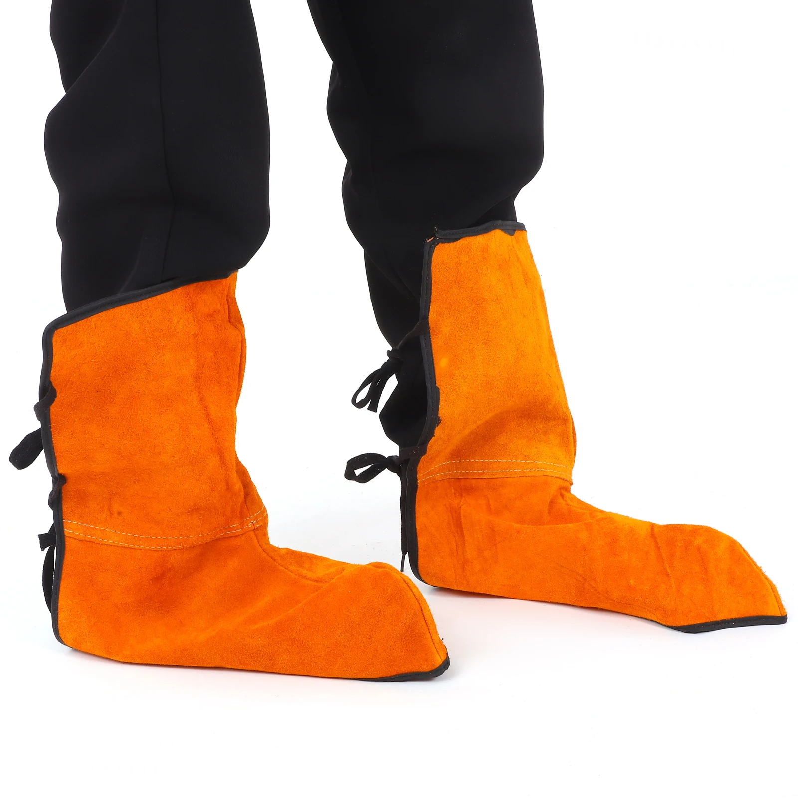 

2pcs Welding Foot Protection Gaiters Covers for Men Safety Shoes Boot Protectors Spats Labor Protective Items