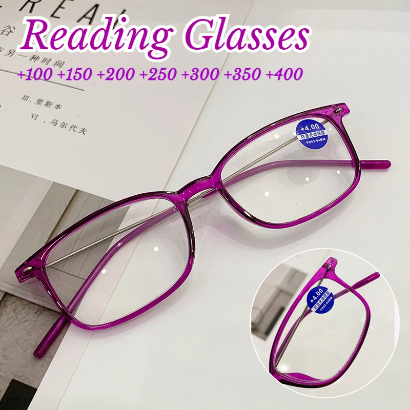 Women Reading Glasses Men Anti-Blue Light Computer Glasses Optical Presbyopia +1.0+1.5+2.0+2.5+3.0+3.5+4.0 Mens Glasses