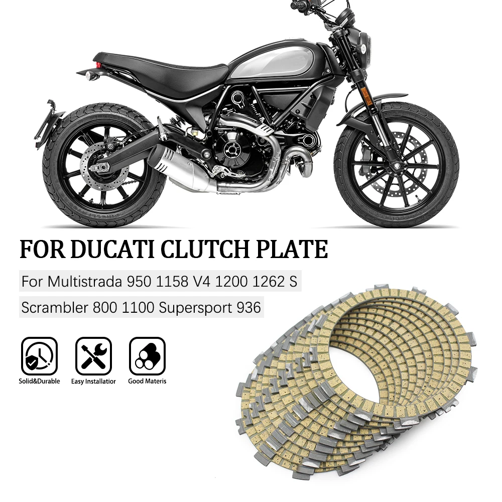 

Motorcycle Clutch Plate Friction Disc For Ducati Multistrada 950 950S 1158 V4 V4S 1200S 1260 1262S Monster 797 821 1100 1200