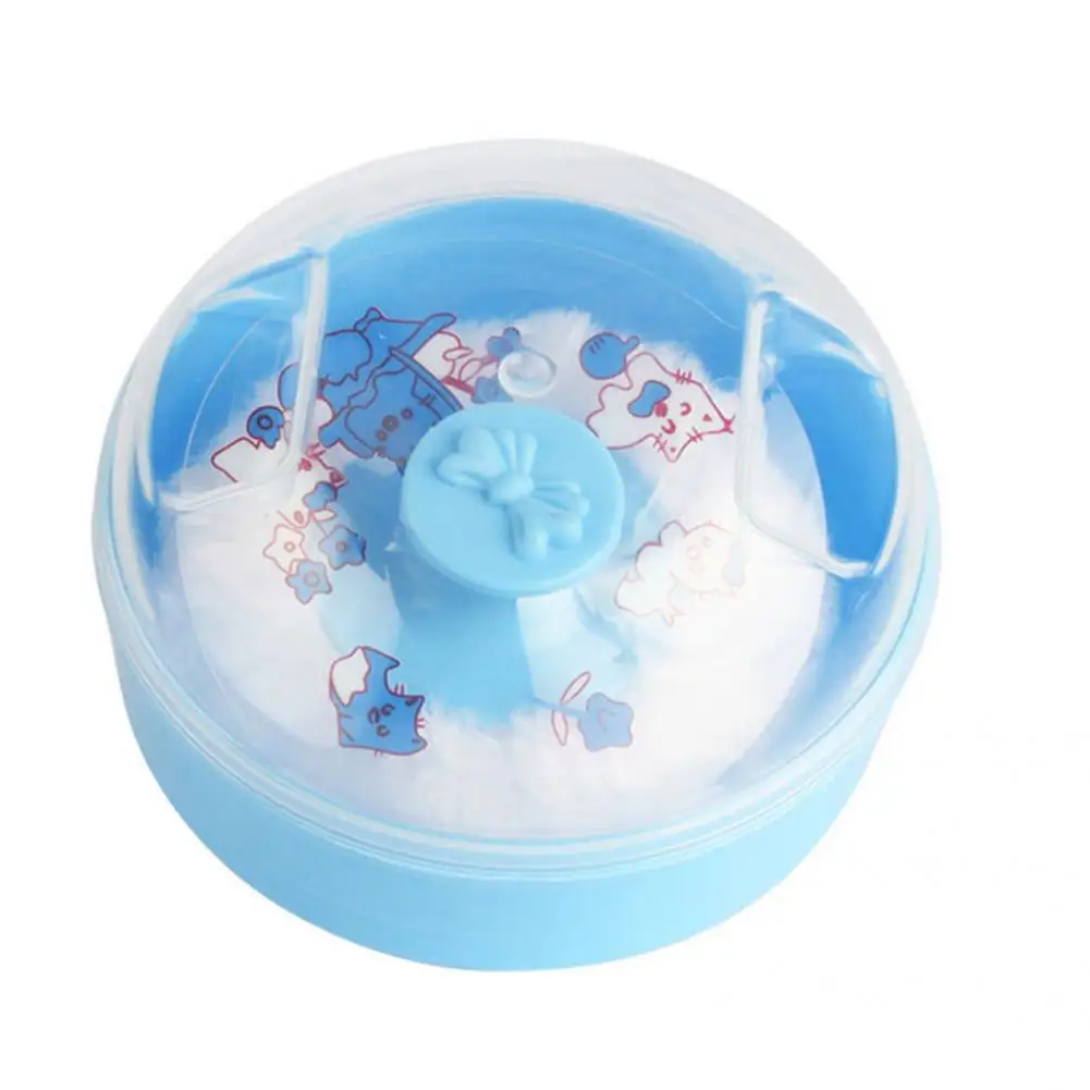 

Practical Baby Care Powder Box Portable Accessory Cosmetic Talcum Powder Container Baby Talcum Powder Container with Puff