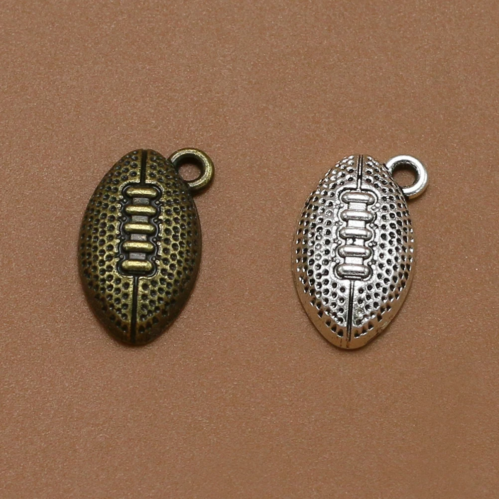 

10pcs Alloy American Football Charms Pendant for DIY Necklace Bracelet Earrings Jewelry Making Crafts Gifts Accessories