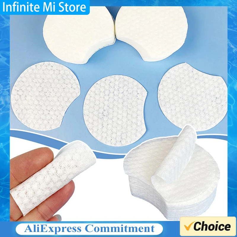 300/600PCS Facial Puff Cotton Pads Disposable Makeup Accessories Oval Cleaning Wipes Clean Skin Care Wash Pads