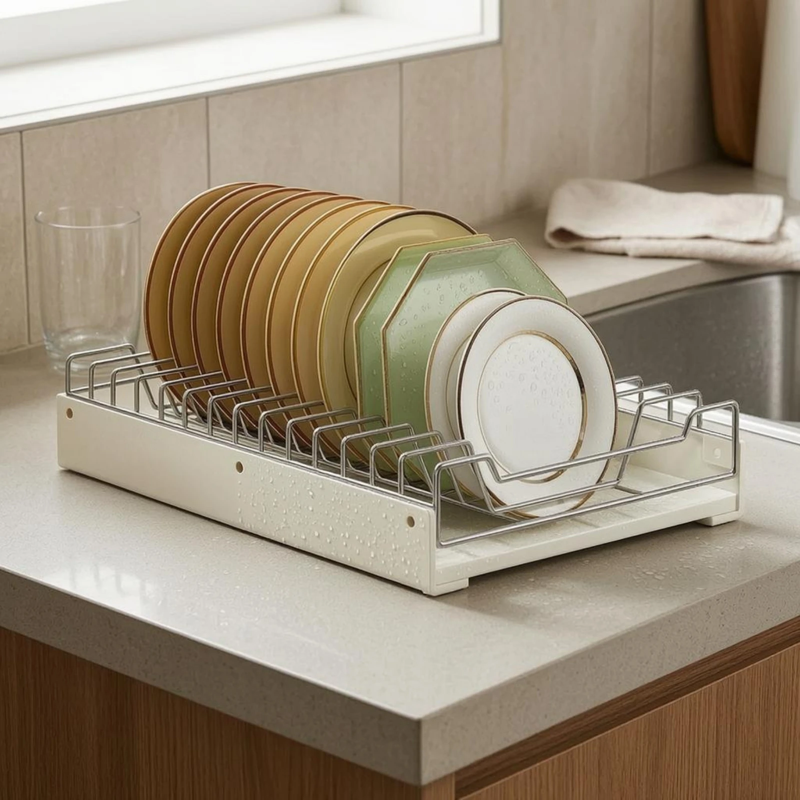 

Pull-out Cabinet Rack Space-Saving Pull out Cabinet Organizer Sliding Kitchen Drawer Under Sink Organizer for Pantry, Bathroom