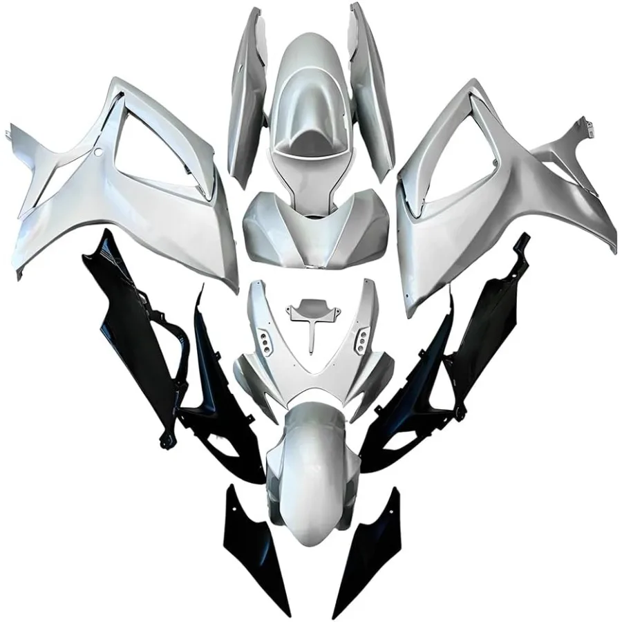 

Gloss Silver ABS Plastics Fairing Kit for Suzuki GSXR600 GSXR750 K6 2006 2007 Models HighPerformance Motorcycle Bodywork Replac