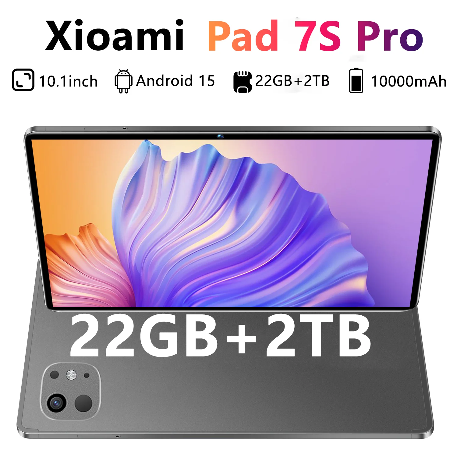 2025 Xioami Pad 7S Pro Tablets Android 15 Tablet PC 10.1inch Tablette 22GB + 2TB 10000mAh Google Snapdragon888 Dual SIM Card Tab