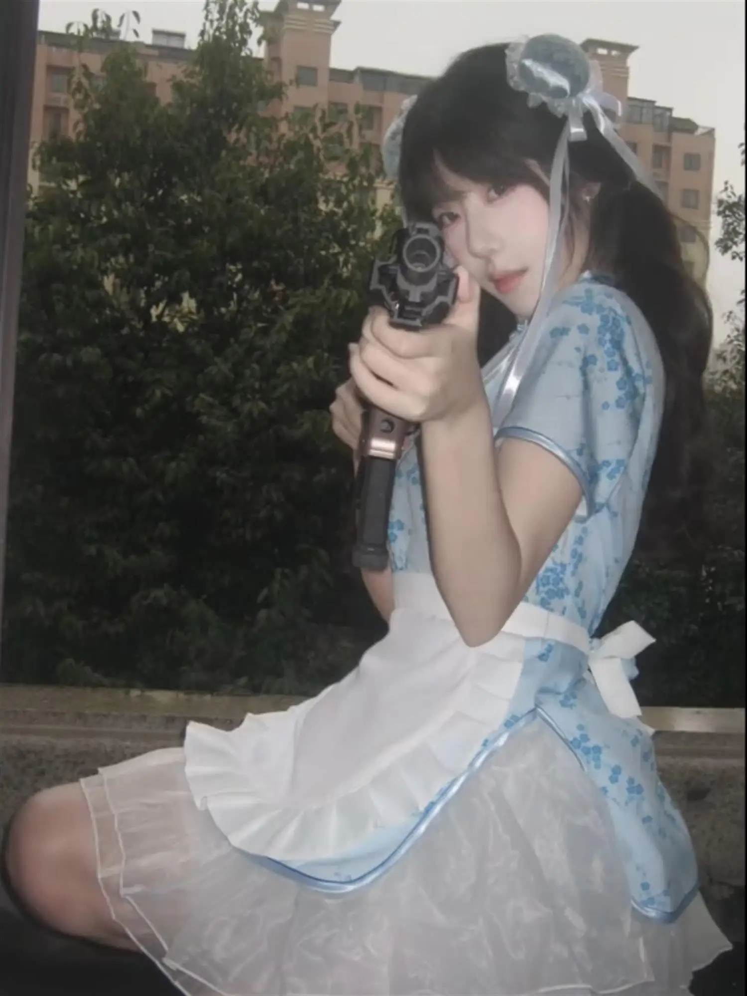 تنورة صينية جديدة من Sle Dr loween Cisas Cosplay orm تنورة خادمة ناعمة للفتيات ملابس يومية