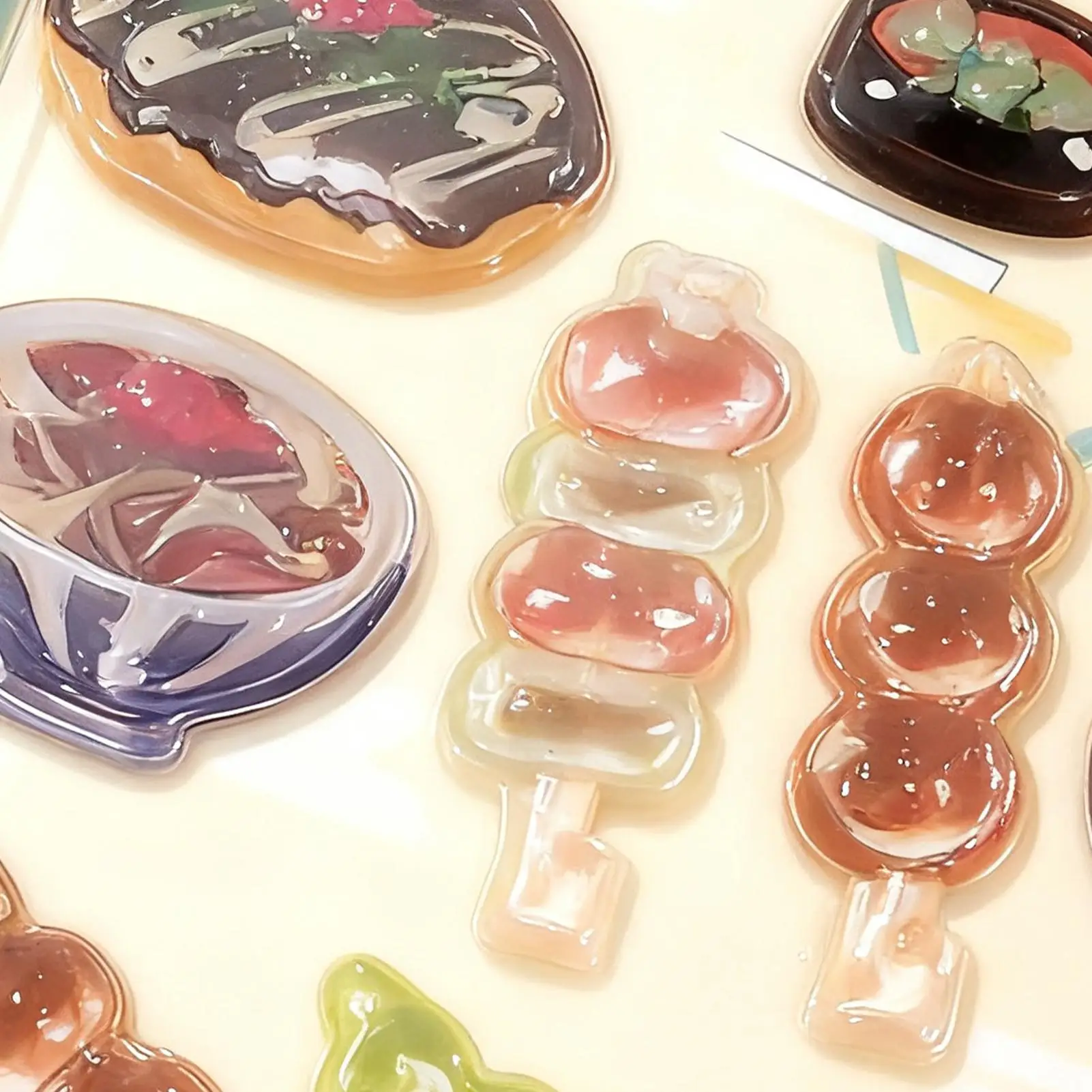 3D Stickers Japanese Style Strong Adhesive Decal Scrapbooking Stickers For Laptops Phone Case Party Birthday Classroom Activity