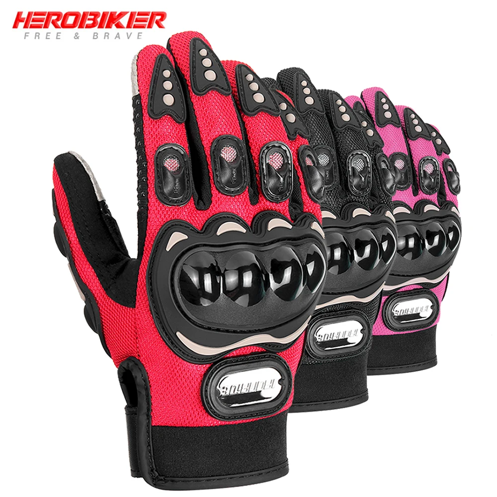 

Motorbike Gloves Full Finger Gloves Breathable Motorcycle Gloves Touch Screen Moto Racing Protective Glove Bicycle Gloves Summer