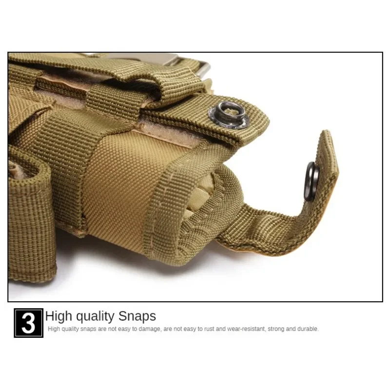 Camping Outdoor Adjustable Y-Belt Military Tactical Belt Pack Shooting Pistol Protective Stock Holster Waist Pack Hunting