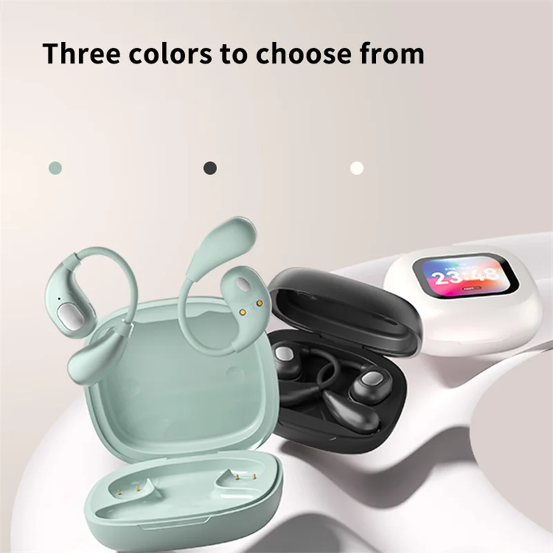 

Ear Hook Style Bluetooth Earphone Comfortable Wear Directional Sound Transmission Sport Earphone Touch Sreen Open Style