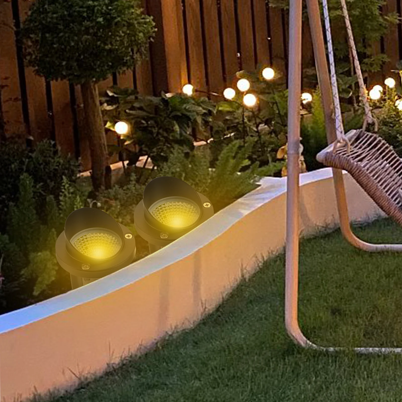 

Waterproof LED Ground Lights Durable IP65 for Fence Deck Pathway Garden Wall Yard Patio Low Voltage Landscape Lighting Outdoor