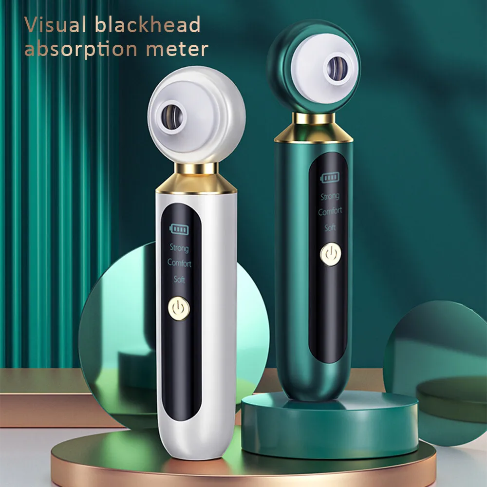 Visual Blackhead Remover Pore Cleaner Black Head Suction Extractor Tool Kit Acne Removal Vacuum Machine