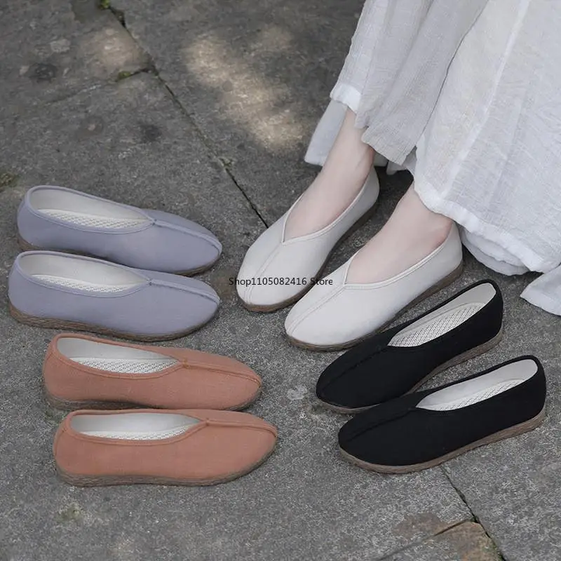 الصينية التقليدية فنون الدفاع عن النفس أحذية الرجال الكونغ فو الجناح تشون تاي تشي وشو القماش الأسود القديم بكين حذاء كاجوال حذاء رياضي #2