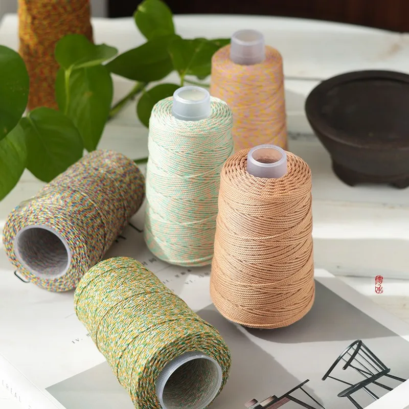 130m Handmade Cotton Cord 1mm Cotton Material Handmade DIY Bracelet Necklace Hand Rope Wear-resistant Dedicated Thread