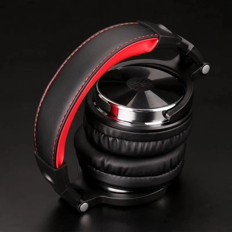 Studio DJ Monitoring Headphones Foldable Wired Over Ear Professional Music Headset with Shared Port for Recording Mixing