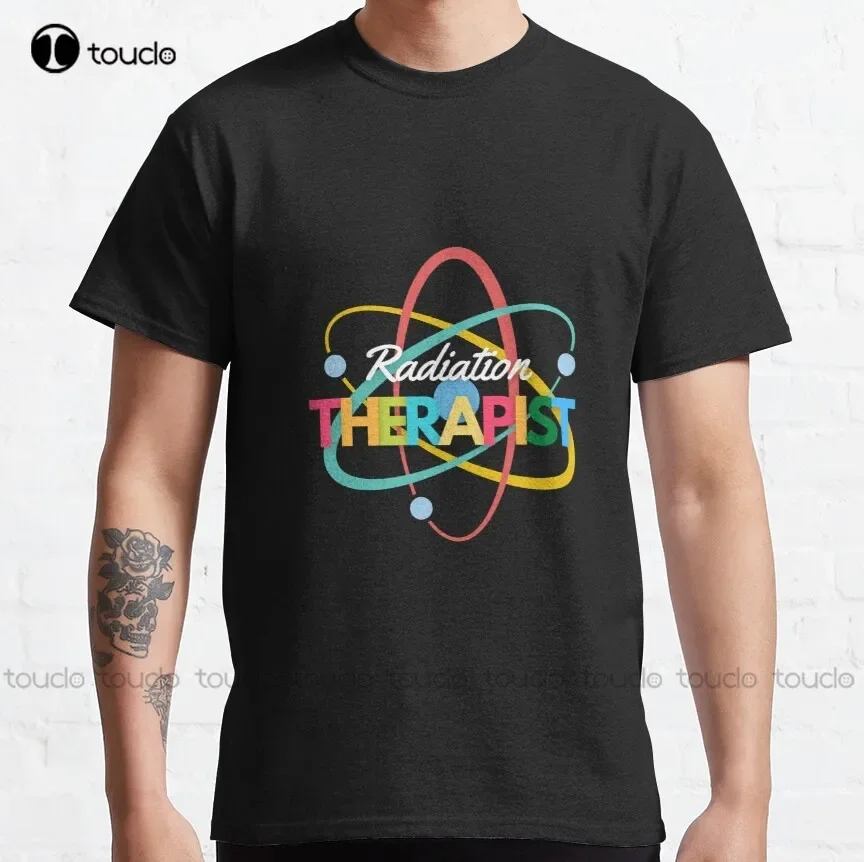 Radiation Therapist Atom Classic T-Shirt Athletic Shirts For Men Custom Aldult Teen Unisex Digital Printing Tee Shirt Xs-5Xl