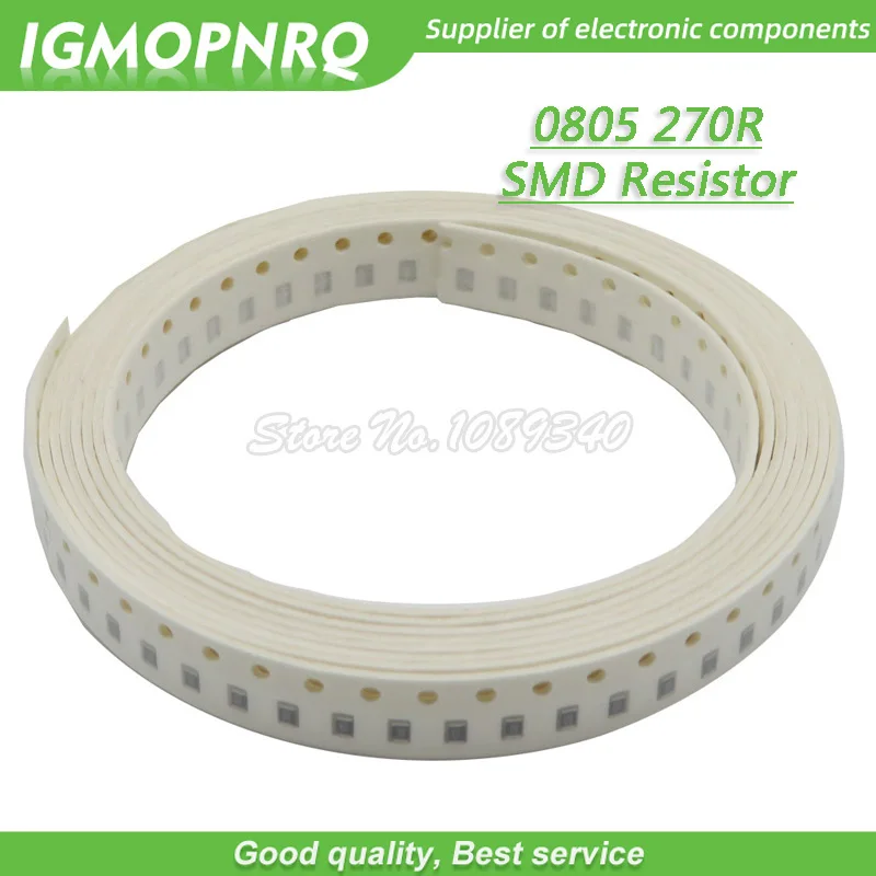 300pcs 0805 SMD Resistor 270 ohm Chip Resistor 1/8W 270R ohms 0805-270R