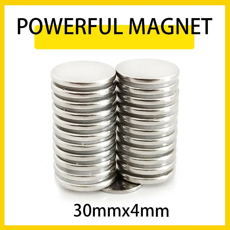 2~30PCS 30x4mm Round Powerful Magnet Fridge Bulk Sheet Neodymium Disc Magnet 30mm x 4mm Permanent NdFeB Strong Magnets