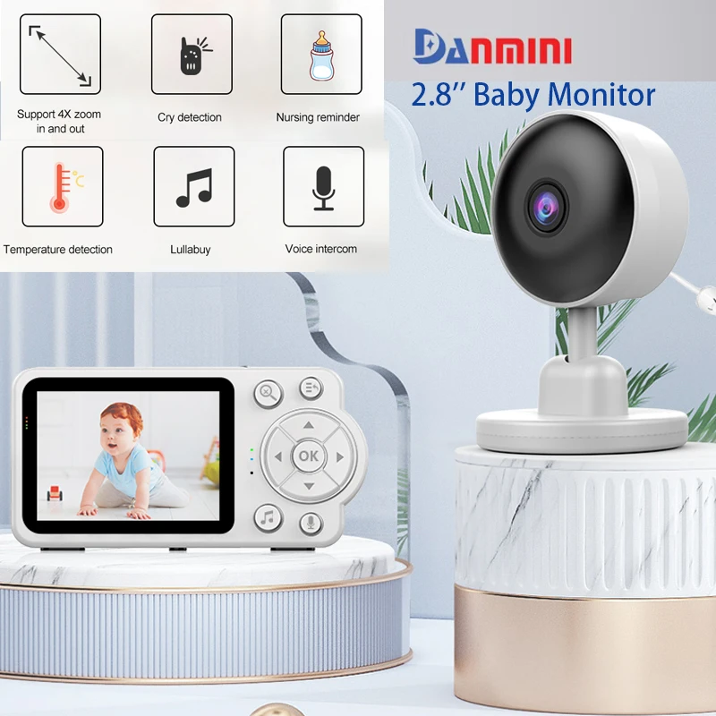 28''-electronic-baby-monitor-camera-with-infrared-night-vision-cry-detection-24g-video-intercom-danmini-child-monitoring