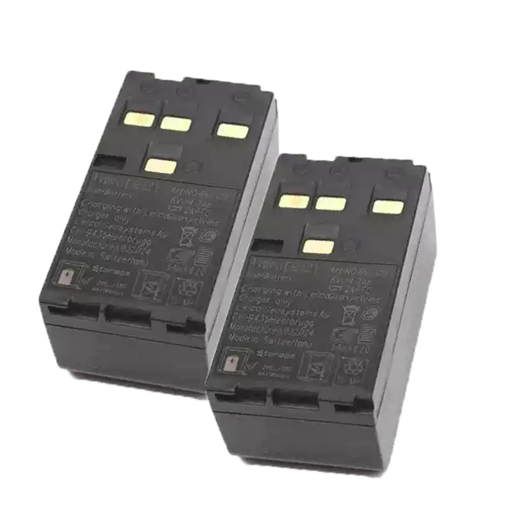 2pcs 6V 4200mAh GEB121 NI-MH Rechargeable Battery for TPS 300/400/700/800/1100 Series Total Station NI-MH Battery GEB121