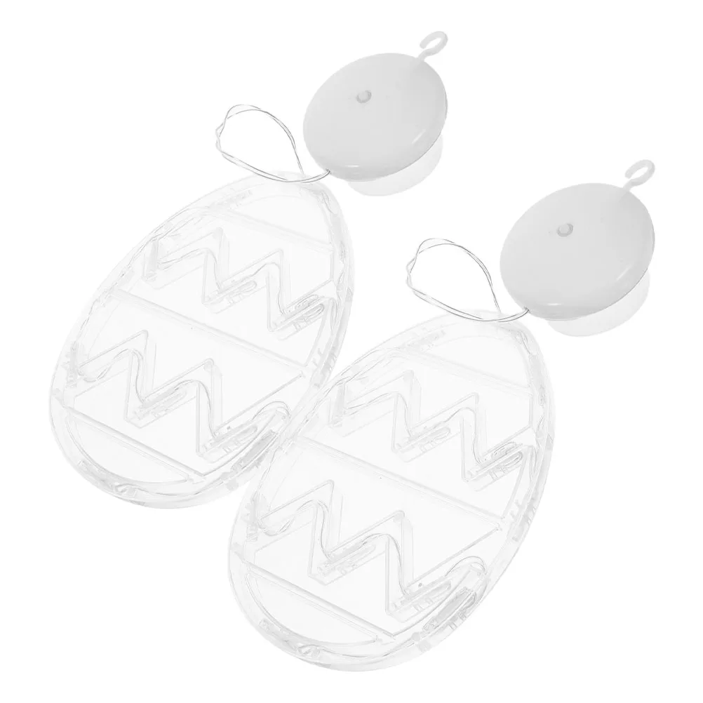 

2pcs Egg Lights Suction Cup Hanging String Custom Decoration Light Plastic Easter Easter Room Decor Decor Home Festive