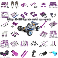 Wltoys 144010 144002 124017 124019 124018 144001 124007 RC Car Parts Upgrade Metal Kit Drive Shaft Pull Rod Swing Arm Steering