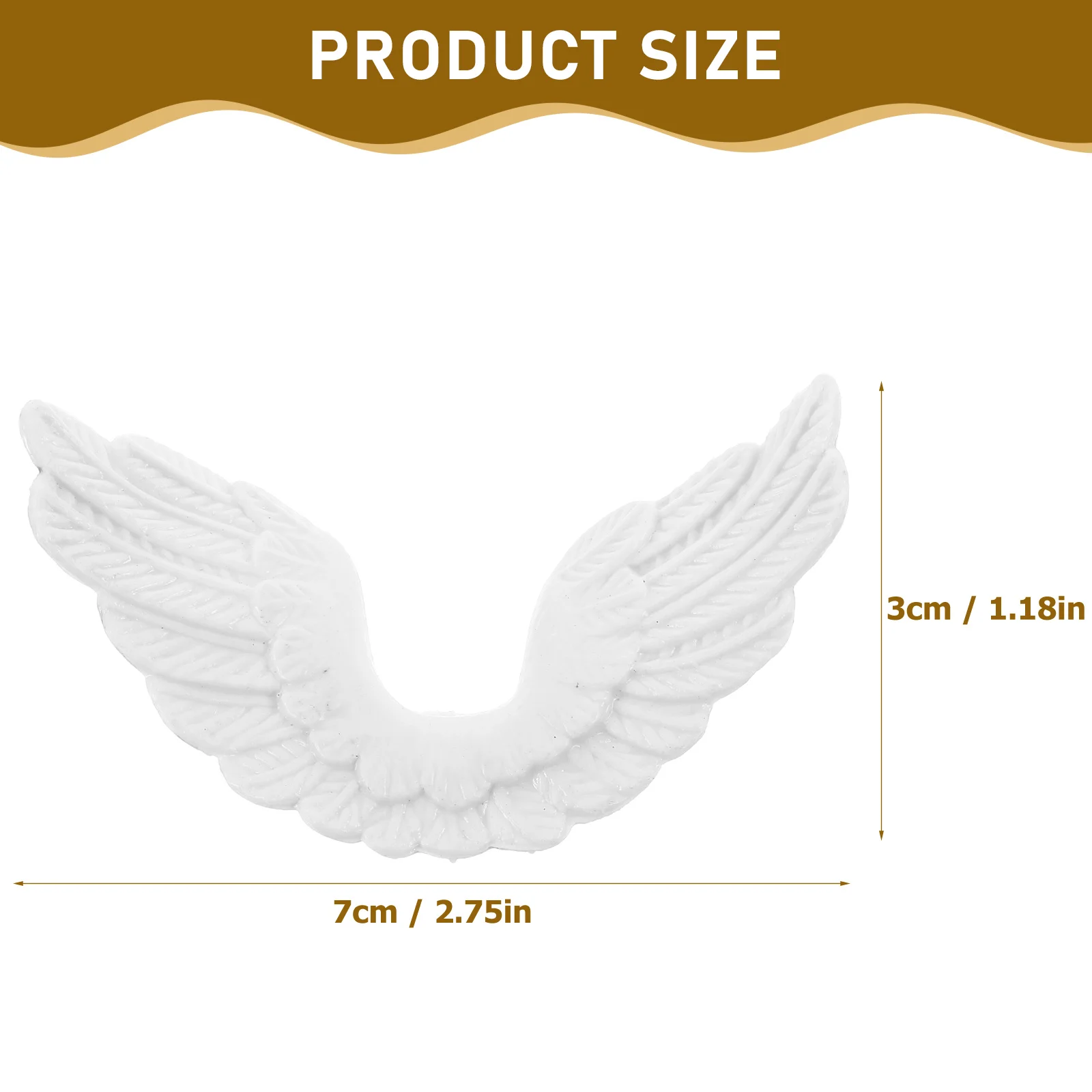 24 Pcs The Gift DIY Accessories Craft Props Unfinished Angel Wings Decorations Plastic Ornament Child