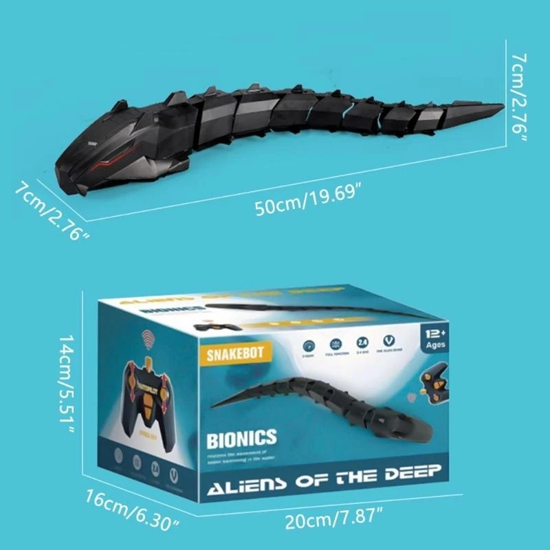 لعبة حمام على شكل ثعبان للأطفال على شكل ثعبان للتحكم عن بعد على شاطئ البحر للأطفال روبوت ميكانيكي 15UB