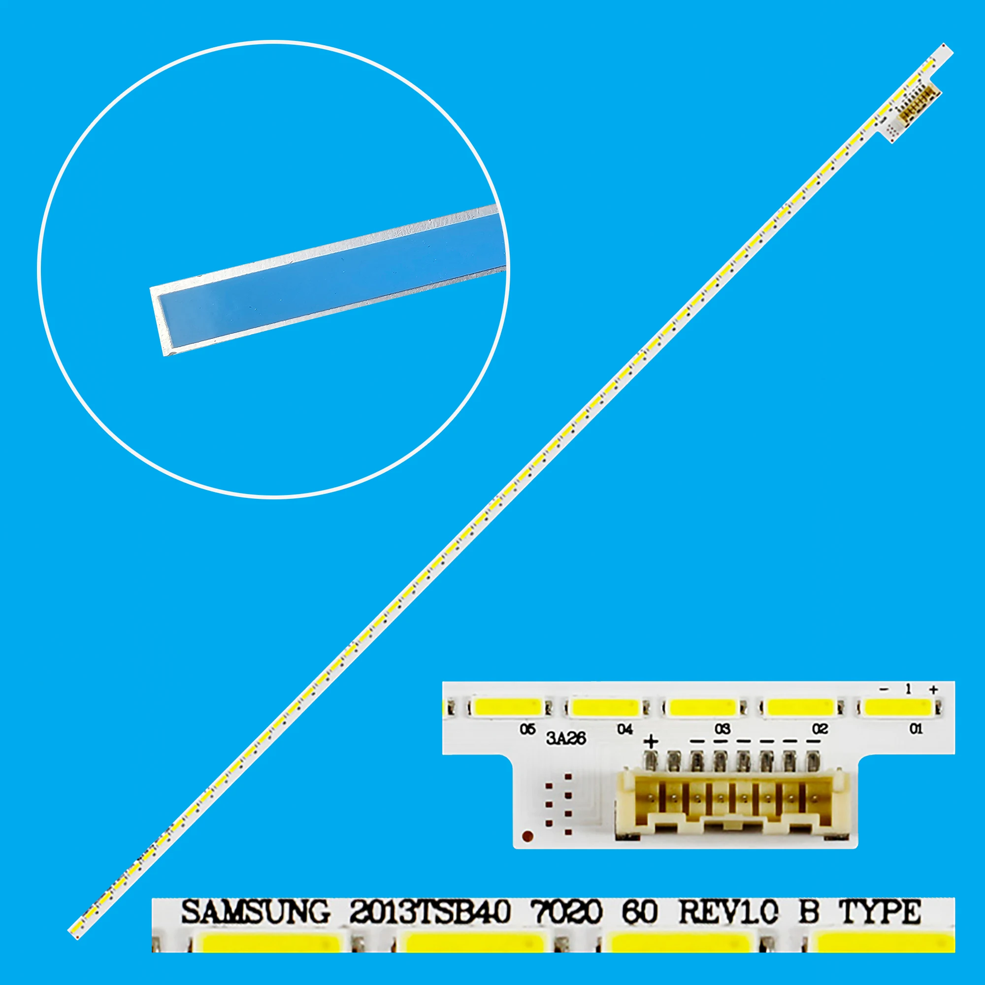 LED Backlight strip For Toshiba 40L7355D 40M6363D 40L6353DB 40L7363RK 40L7356RK SAMSUNG 2013TSB40 7020 60 A B-TYPE 98.40S04.1SE