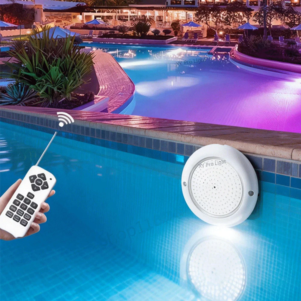 

Подводный светодиодный светильник RGB DC12V 18W (12W, 35W, 25W) IP68 водонепроницаемый для бассейнов, фонтанов и прудов (для использования внутри и вне помещений)