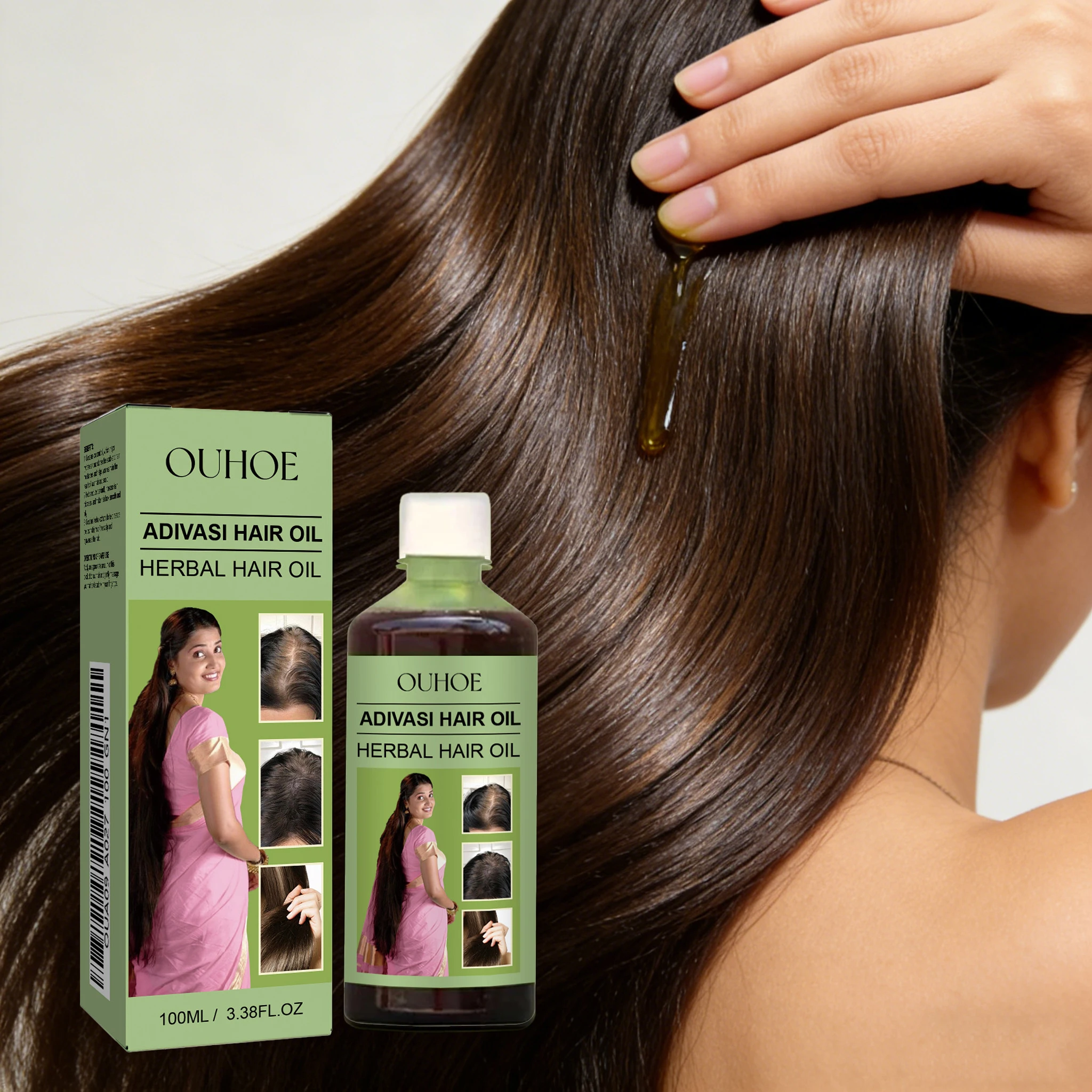 

100 мл Травяное масло для ухода за волосами: глубокое питание кожи головы, бережное очищение, укрепление корней волос, разглаживание и смягчение, эссенция для волос