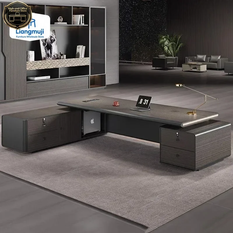 Premium Electric Standing Desk Executives Charging Station Cable Management Office Decoration Escritorio Ejecutivo Furniture