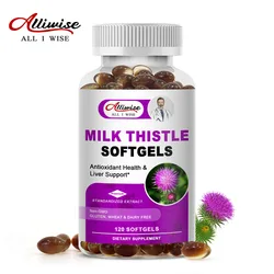 Alliwise Milk Thistle Capsules 1000 Mg Silymarin & Dandelion Root for Support Antioxidant Support Liver Cleanse Detox Health