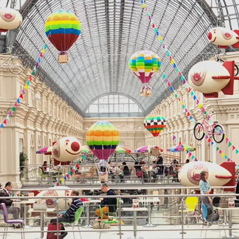 Festival Decoration Window Display Props Shopping Mall Atrium Hotair Balloon Decoration