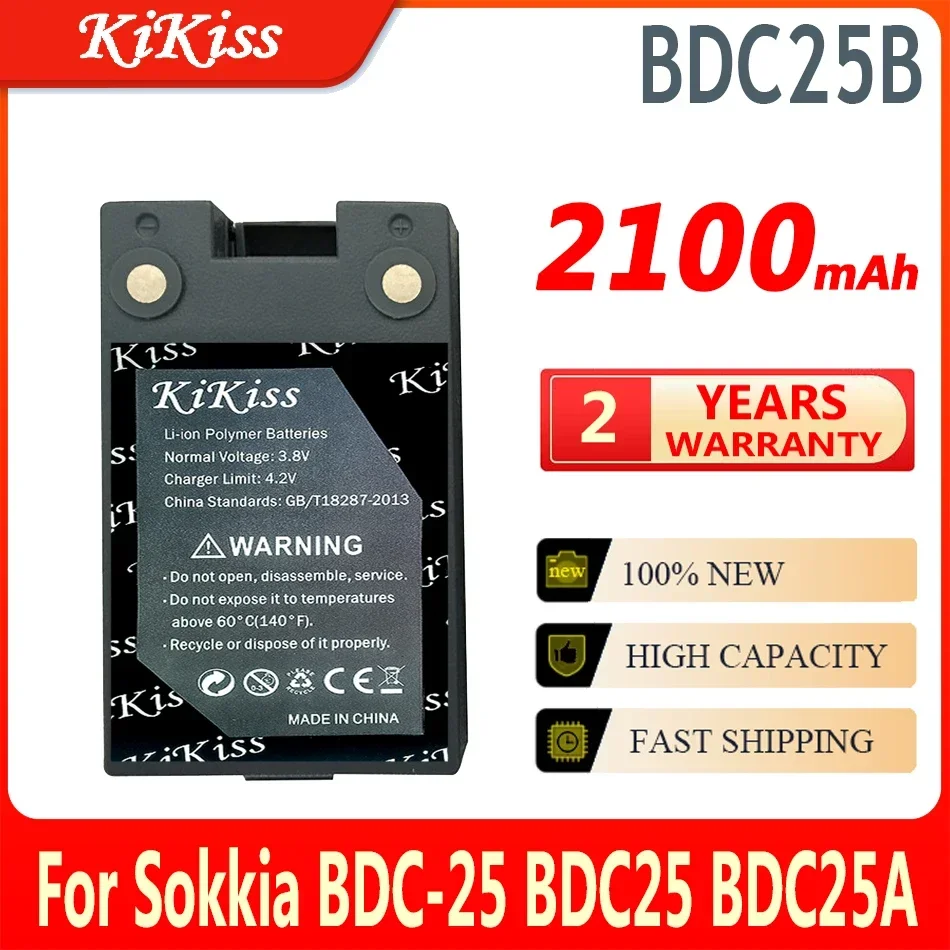 

2100mAh KiKiss Powerful Battery BDC25B For Sokkia BDC-25 BDC25 BDC25A Digital Batteries