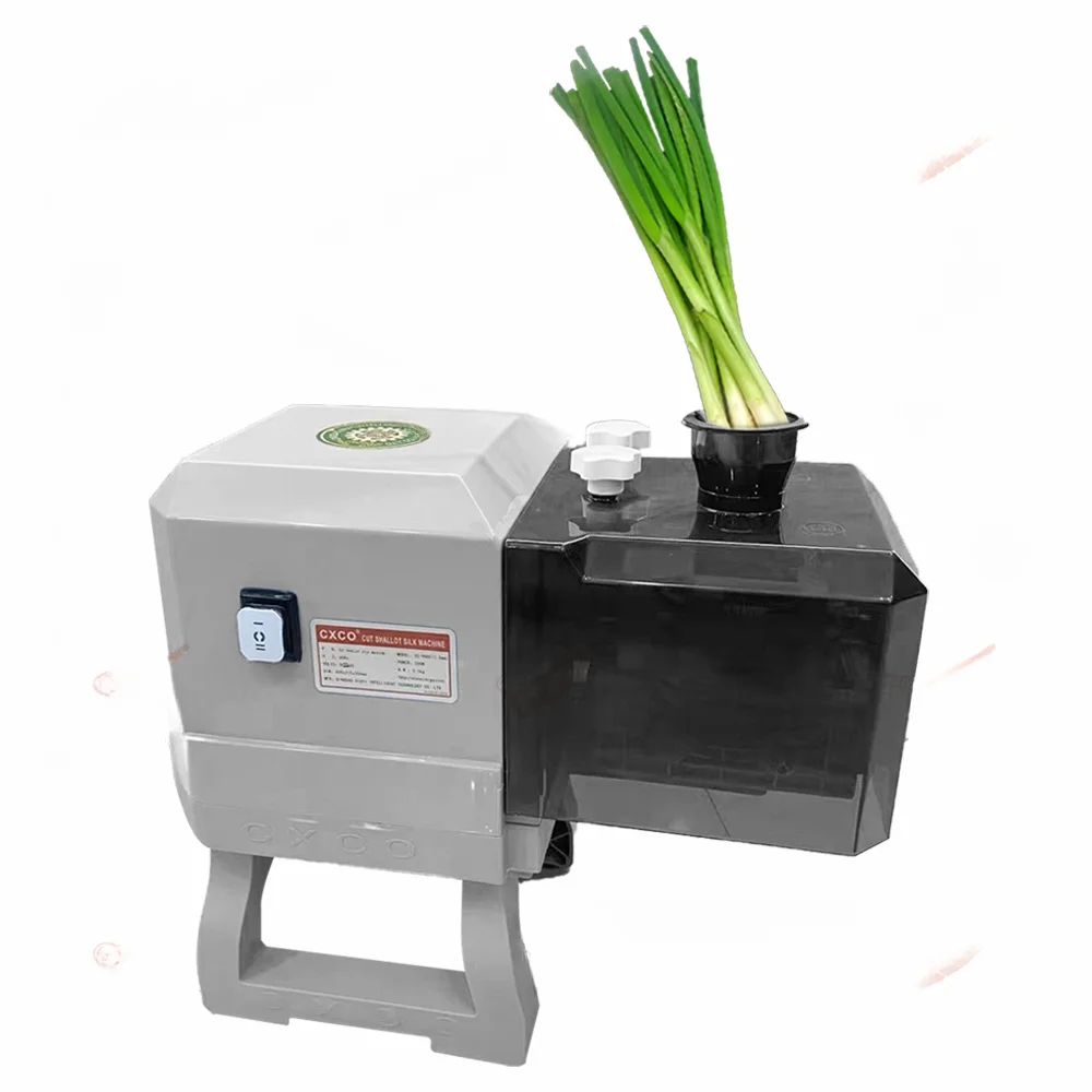 Electric Small Green Onion Cutter Shredding Machine Spring Commercial Scallion Pleurotus Eryngii Pepper Shredder Cutting Machine