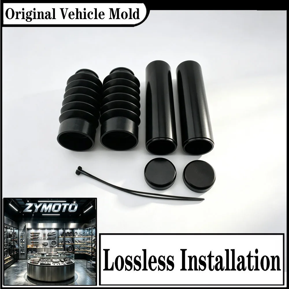 FOR Harley V-ROD VROD V ROD Night Rod Nightrod Night Rod Special 2007-2011 Front Fork Cover Kit 6-Piece CNC Aluminum Black