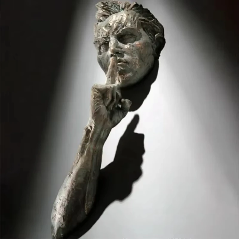 interior home decoration hanging bronze 3D wall art sculpture abstract metal wall sculpture