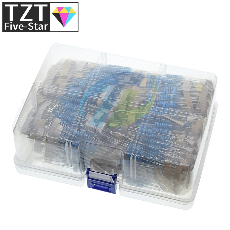 Imagem -04 - Assorted Metal Film Resistor Kit 1w 100 Valores Cada 10 Pcs Ohm1m Ohm Faixa Capacitor Hot Sale 1000 Pcs