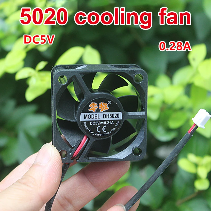 

5020Cooling Fan DC5V 0.28A Computer Chassis Power Supply Motherboard Cooling Fan